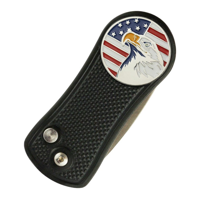 PINMEI Foldable Golf Divot Tool with Golf Ball Marker (Black 04) - Image 2